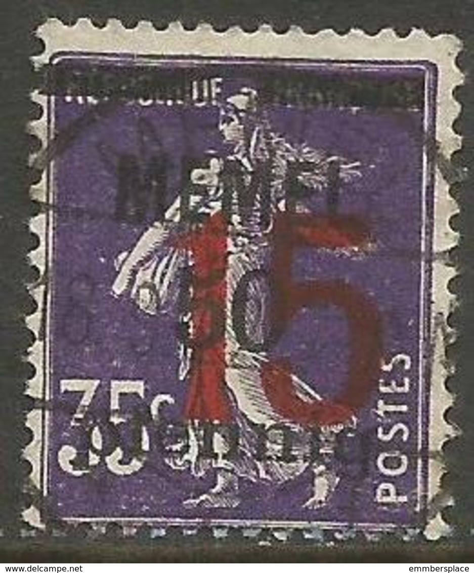 Memel (Klaipeda) - 1921 Sower Overprint 15pf/50pf/35c Used   Mi 48  Sc 45 - Used Stamps