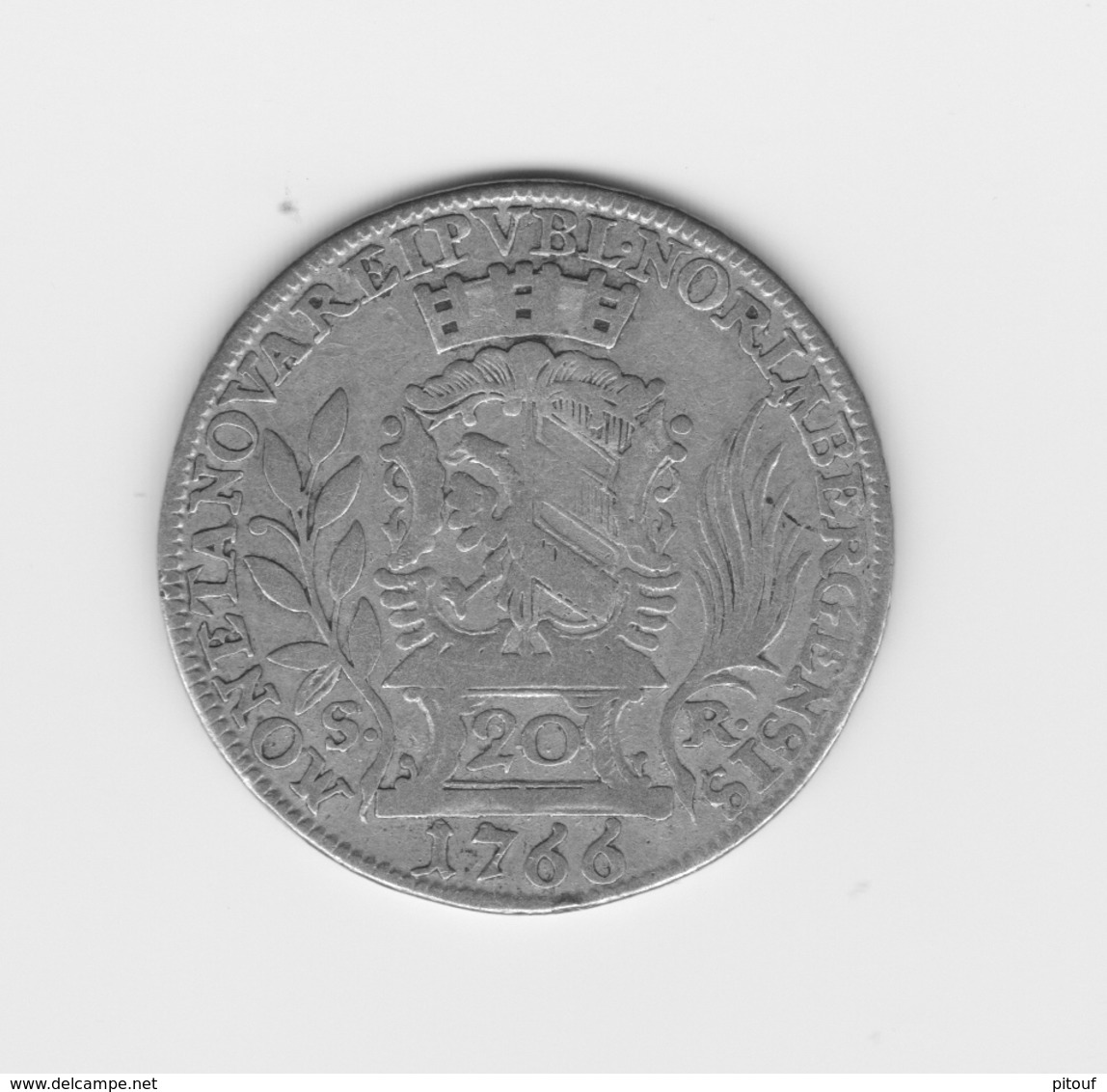 Rare 20 Kreutzer 1766 SR Nuremberg   TTB - Verzamelingen