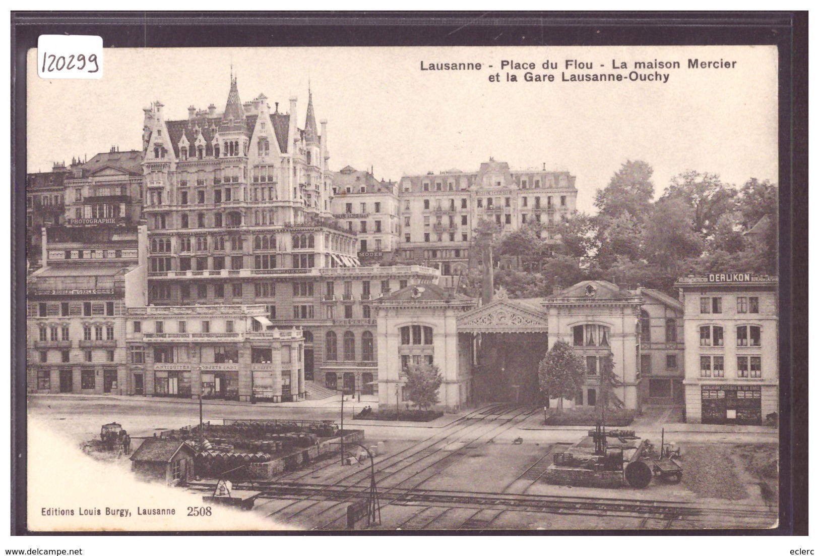 LAUSANNE - PLACE DU FLON ET GARE DU FUNICULAIRE D'OUCHY - TB - Lausanne