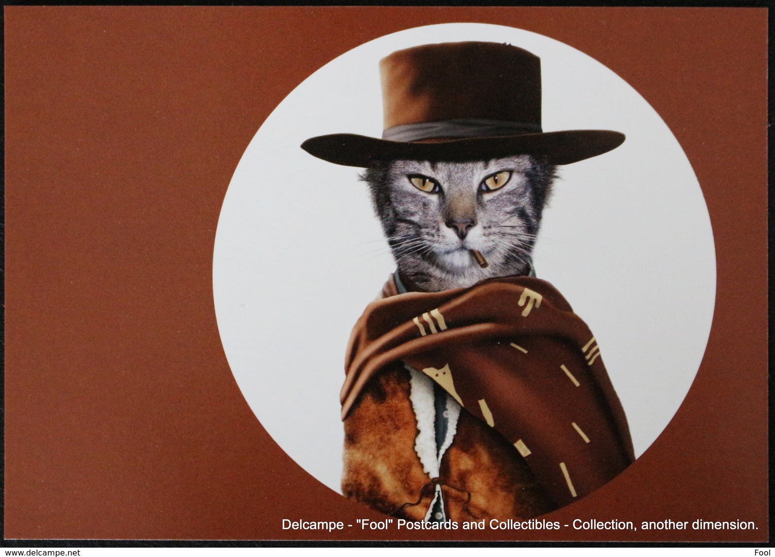 Famous Faces TAKKODA Pets Celebrity Photography Célébrités Animal Photographie Chat CLINT EASTWOOD Cat WESTERN - Animaux Habillés