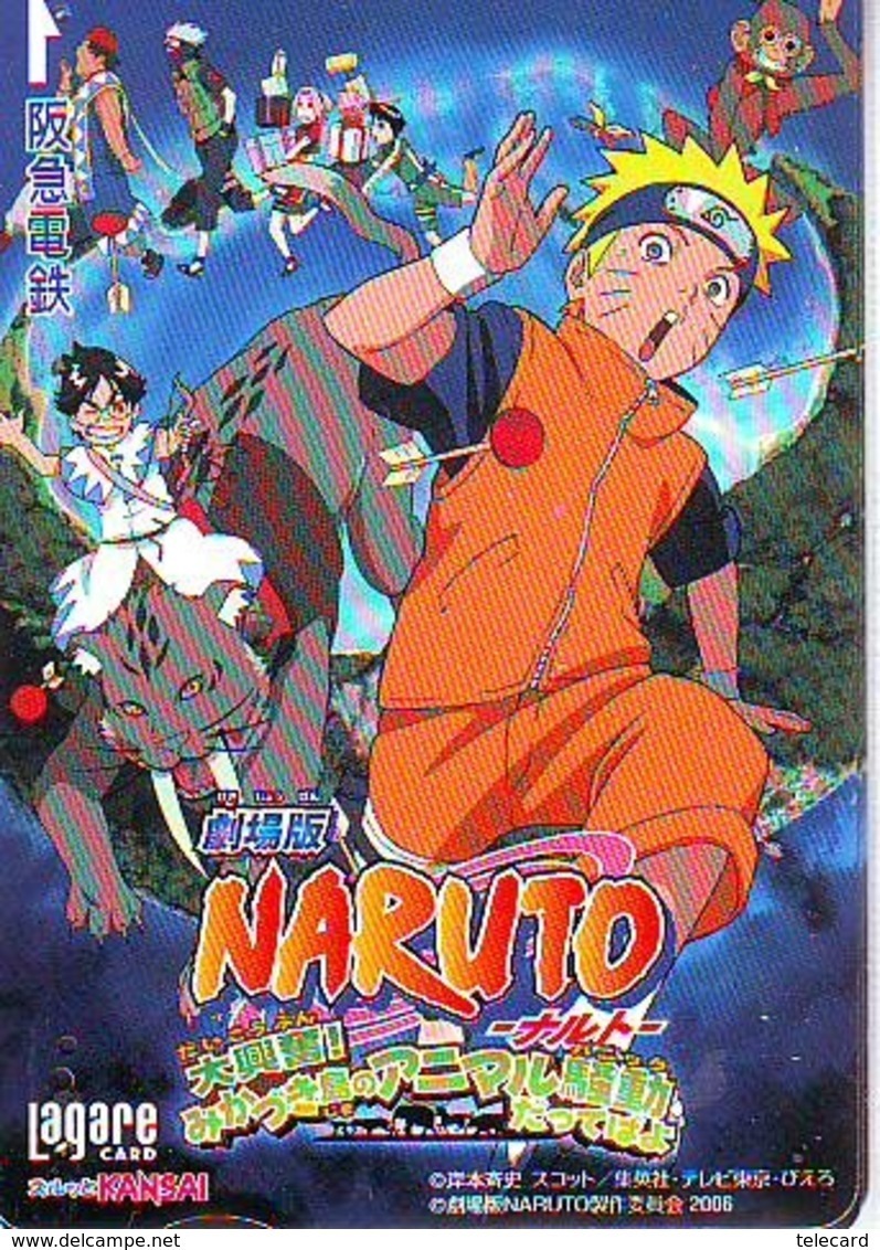 Carte Prépayée Japon * MANGA * Comics *  NARUTO  (16.872)  Japan Prepaid Card * TOSHO Karte * CINEMA * FILM - BD