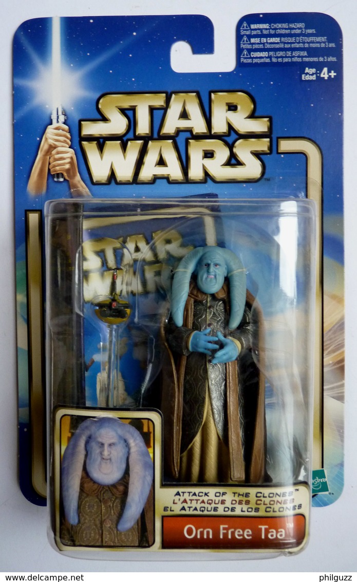 STAR WARS 2002 BLISTER ATTACK OF THE CLONE FIGURINE ORN FREE TAA Blister EU - Episodio II