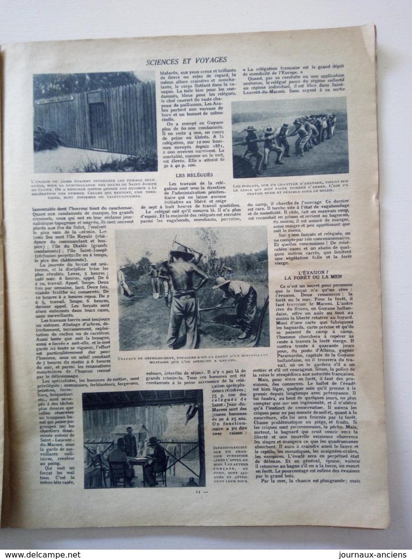 1924 ECOLE DES BIJOUTIERS RUE CHARON - LES FORÇATS DE GUYANE - VILLAGE DES EYZIES - LA CALIFORNIE - PUB MECCANO