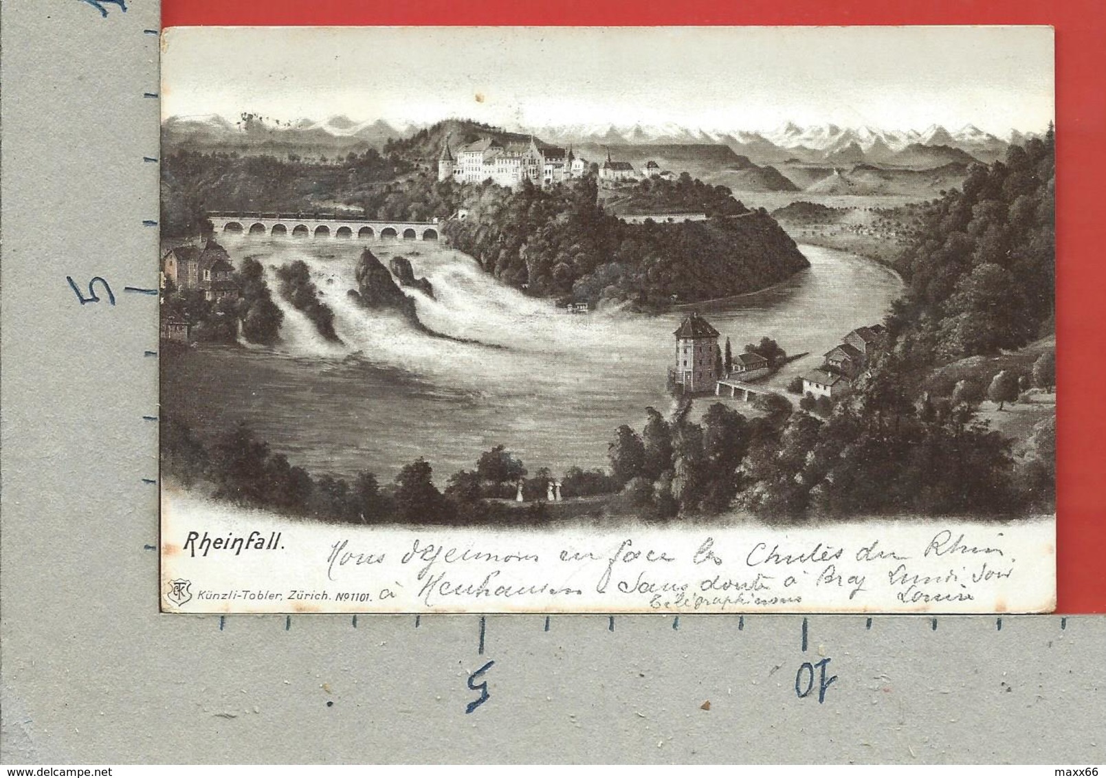 CARTOLINA VG SVIZZERA - RHEINFALL - 9 X 14 - 1903 - Altri & Non Classificati