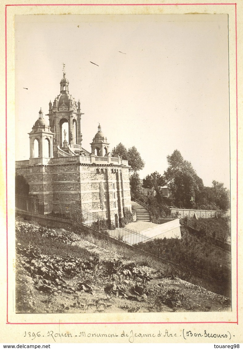 Tirage Citrate. Rouen. Monument De Jeanne D'Arc (Bonsecours). 1896. Seine-Maritime. Normandie. - Anciennes (Av. 1900)