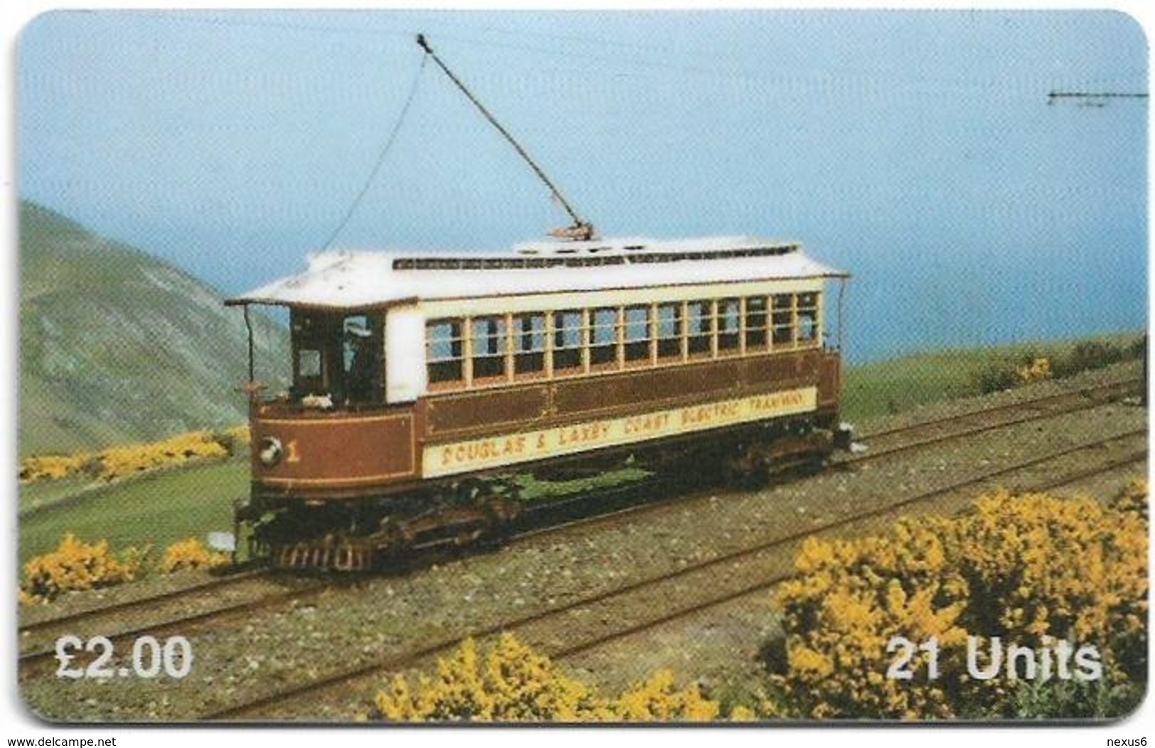 Isle Of Man - Chip - Trams - Tram No.1, 21U, 1995, 5.000ex, Mint (check Photos!) - Man (Isle Of)