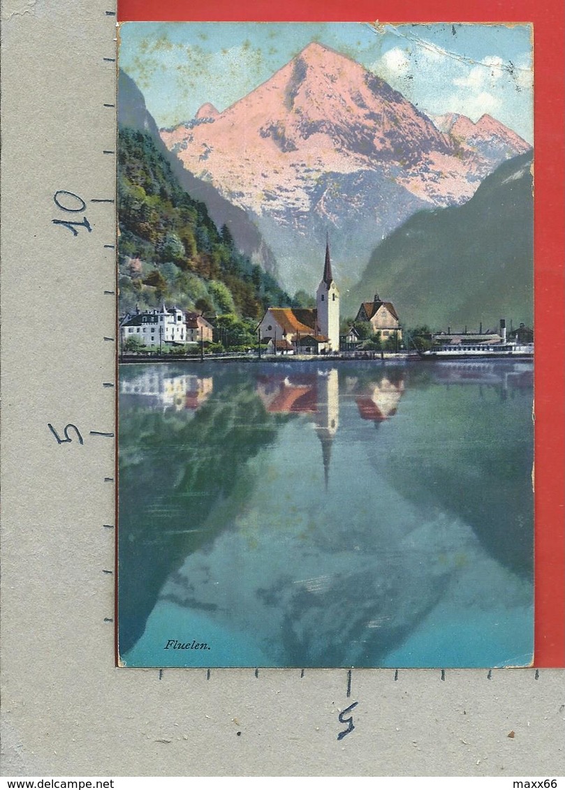 CARTOLINA VG SVIZZERA - VIERWALDSTATTERSEE - Fluelen U. Der Bristenstock - 9 X 14 - 1912 - Wald