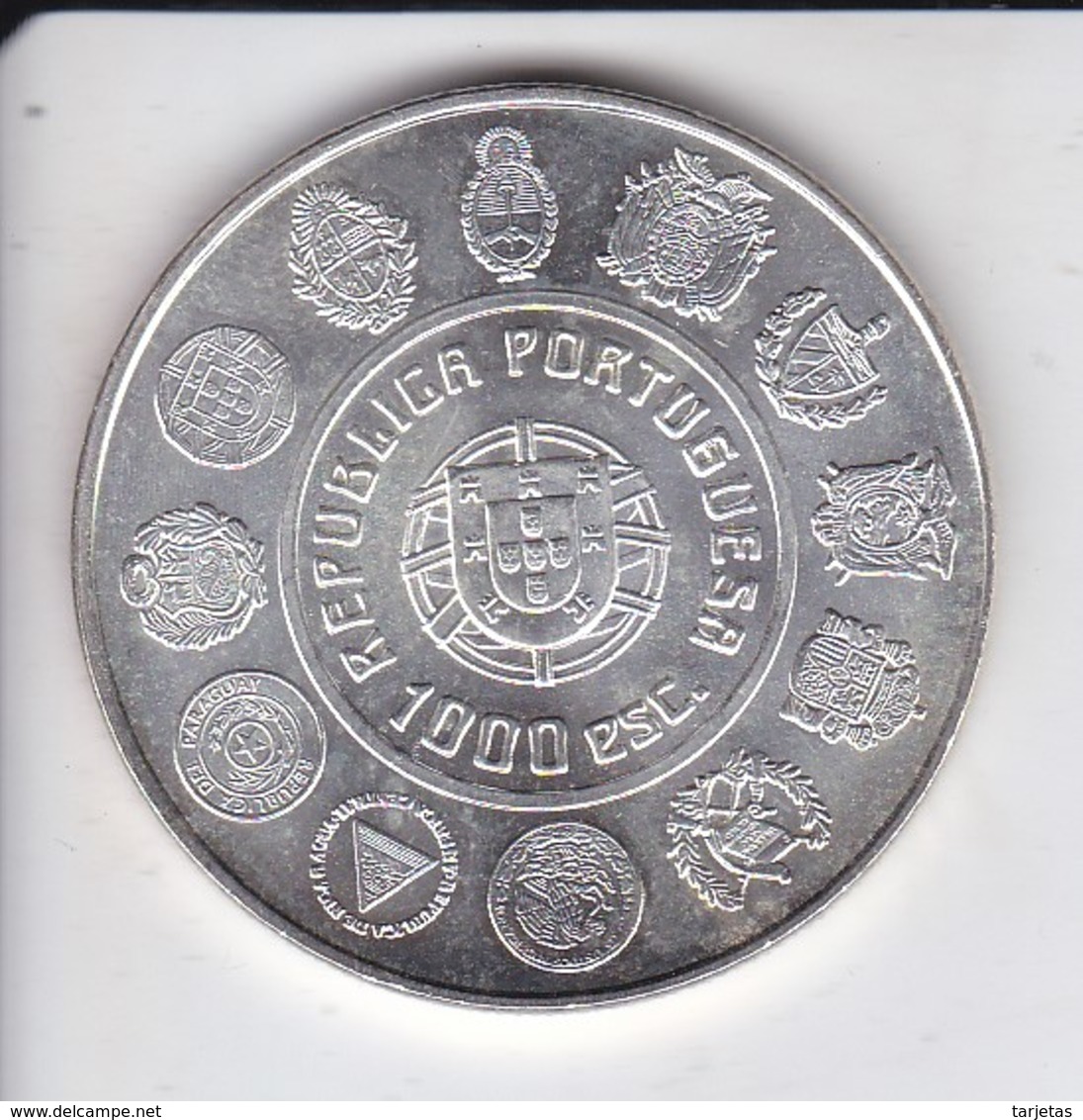 MONEDA DE PLATA DE PORTUGAL DE 1000 ESCUDOS DEL AÑO 1997 - DANÇA PAULITEIROS (SILVER-ARGENT) - Portugal