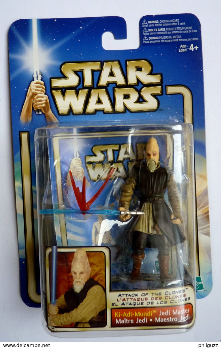 STAR WARS 2002 BLISTER EU FIGURINE STAR WARS KI ADI MUNDI JEDI MASTER - Episode II