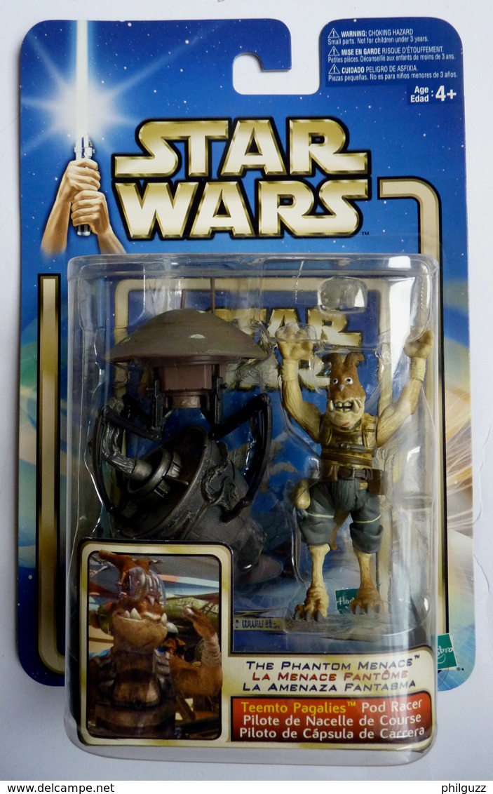 STAR WARS 2002 BLISTER EU FIGURINE STAR WARS TEEMTO PAGALIES POD RACE - Episode II