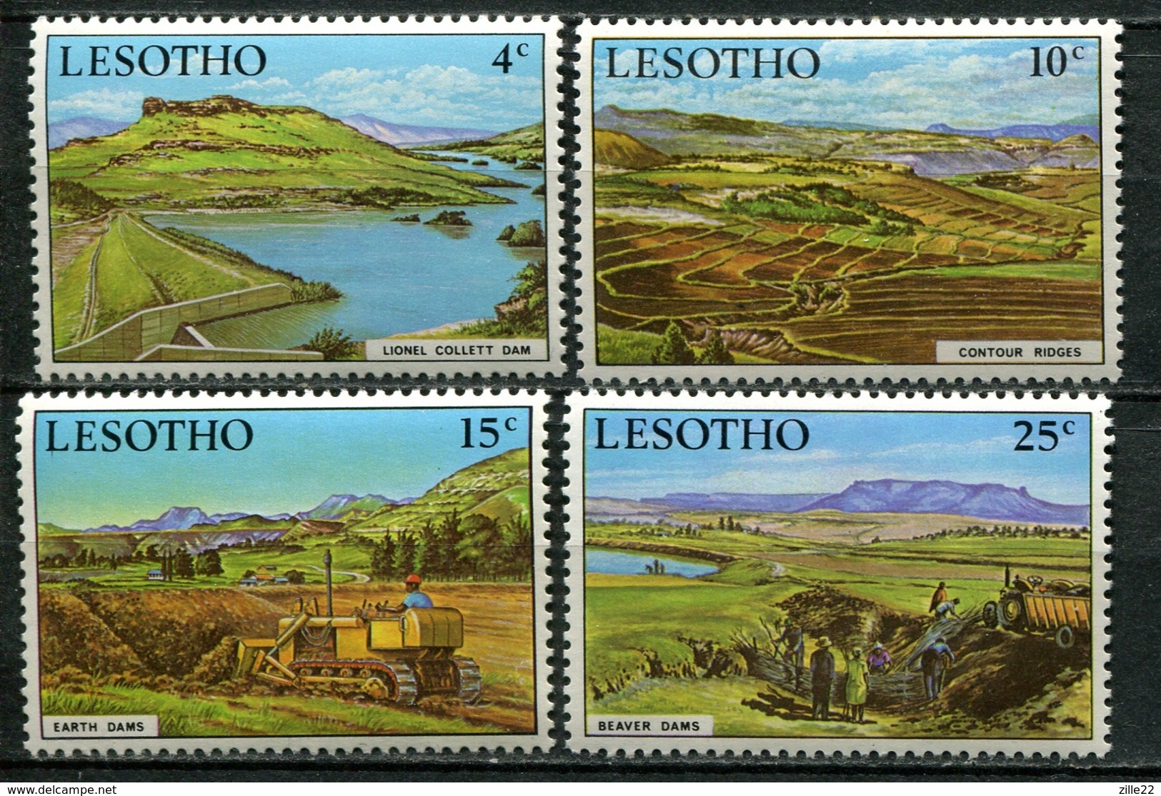 Lesotho Mi# 112-5 Postfrisch MNH - Dam - Lesotho (1966-...)
