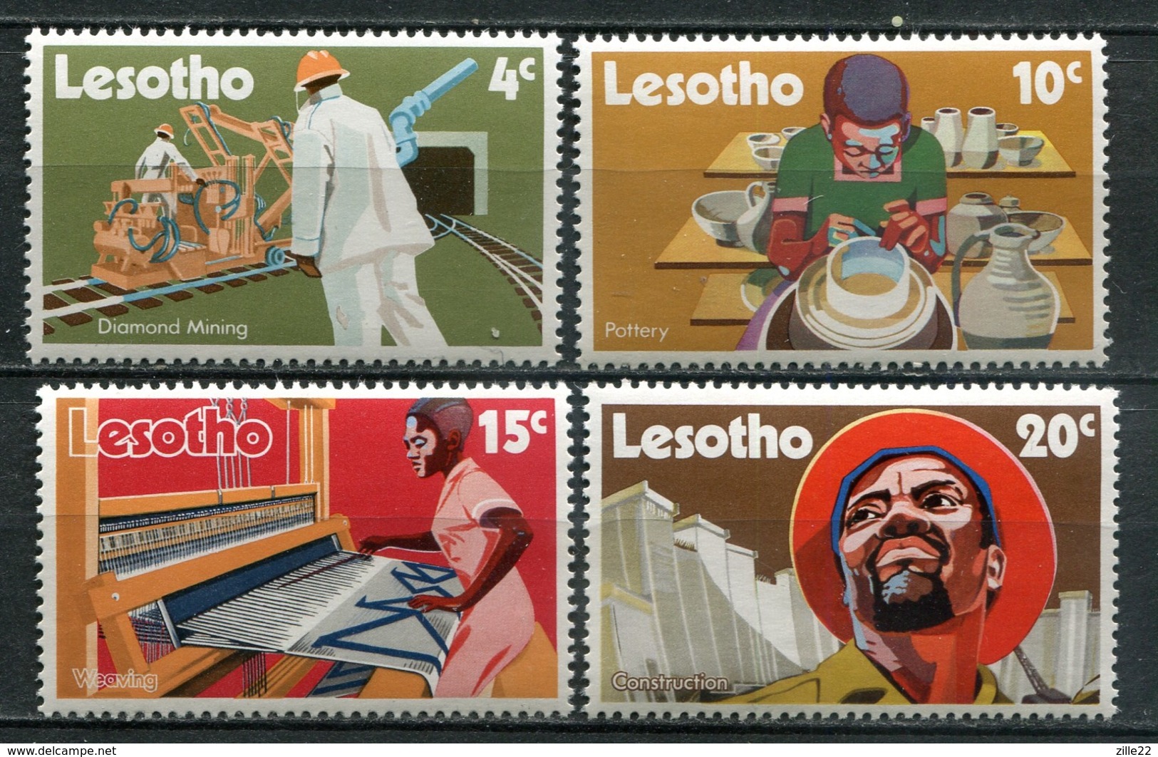 Lesotho Mi# 116-9 Postfrisch MNH - Workers - Lesotho (1966-...)