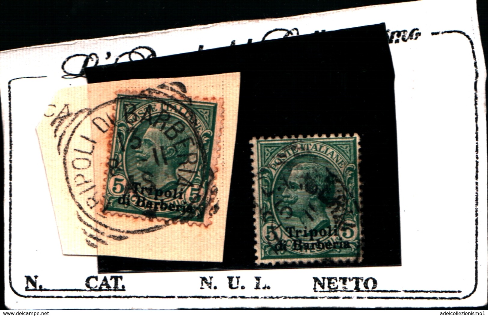 93578) ITALIA- 5 C.Emissioni Ordinarie Soprastampate Tripoli Di Barberia - Dicembre 1909 - UN PEZZO- USATO - Zonder Classificatie