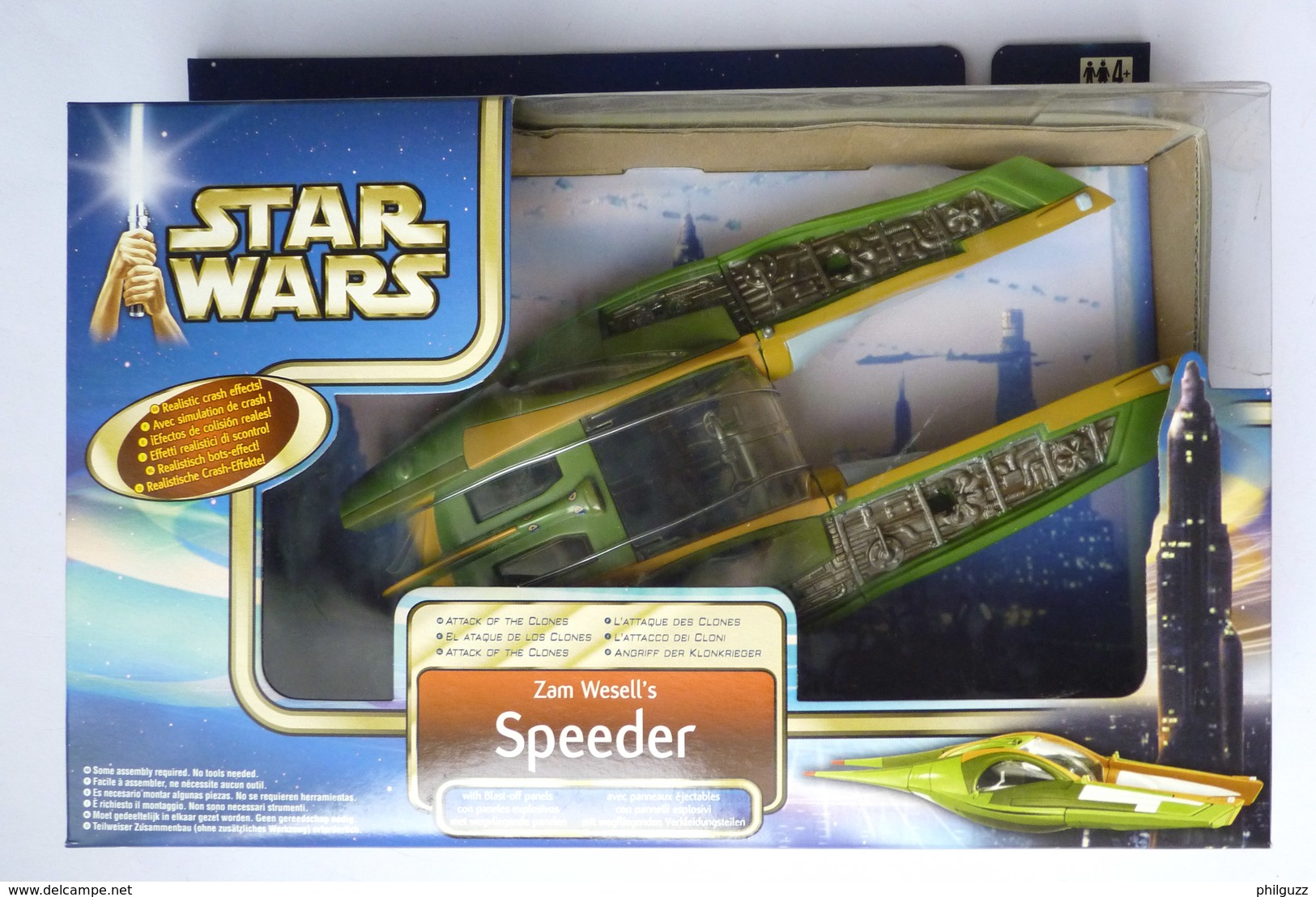 1 BOITE FIGURINE STAR WARS LA GUERRE DES ETOILES - VAISSEAU ZAM WESELL'S SPEEDER - Poder De La Fuerza