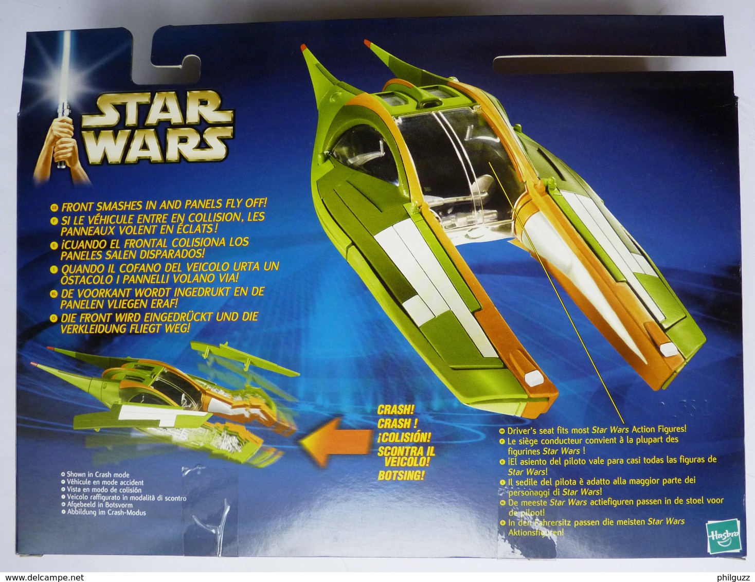 1 BOITE FIGURINE STAR WARS LA GUERRE DES ETOILES - VAISSEAU ZAM WESELL'S SPEEDER - Power Of The Force