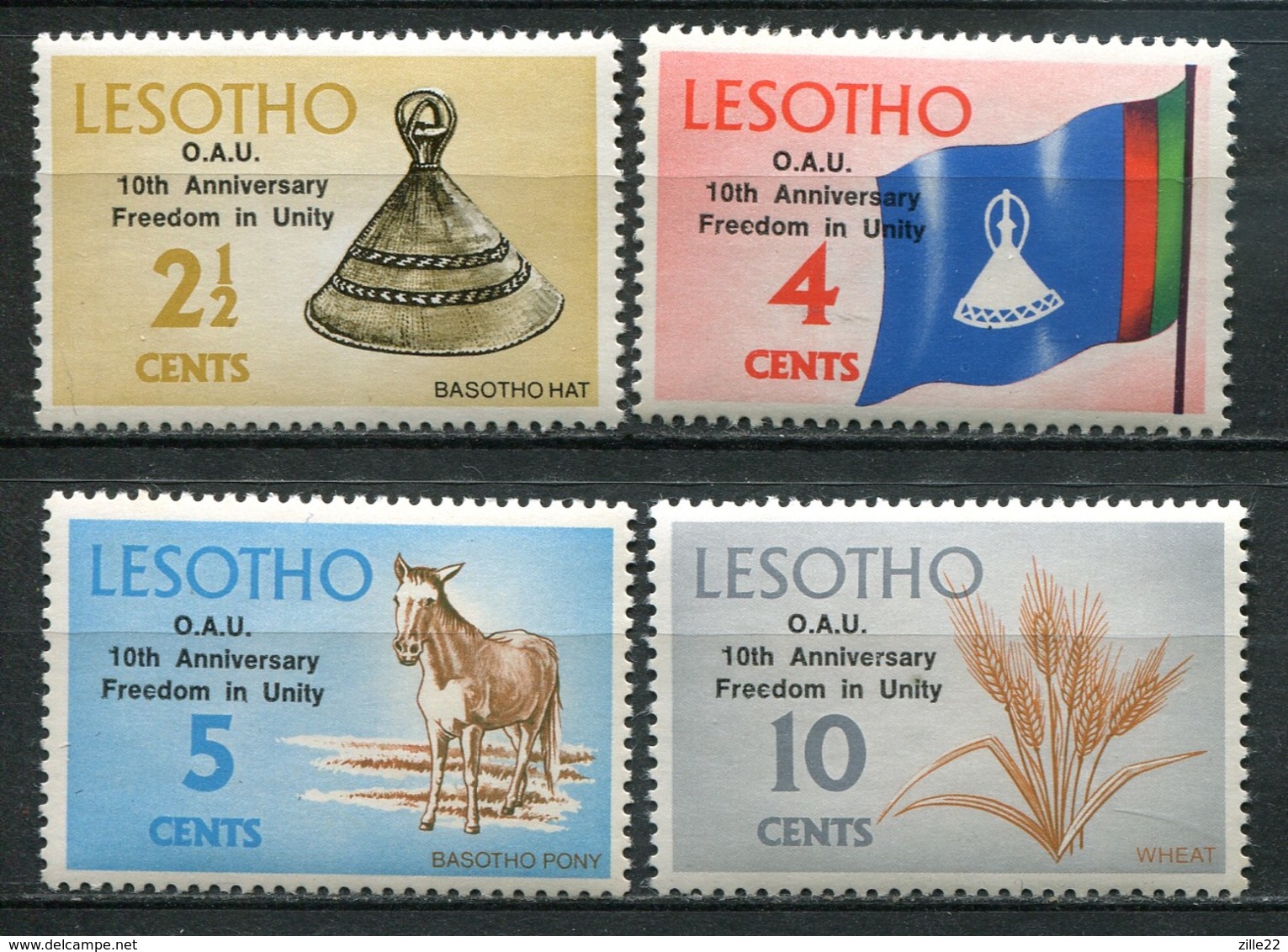 Lesotho Mi# 132-5  Postfrisch MNH - OAU - Lesotho (1966-...)