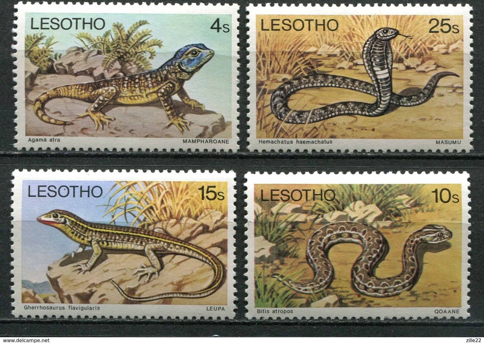 Lesotho Mi# 270-3X Postfrisch MNH - Fauna Reptiles - Lesotho (1966-...)