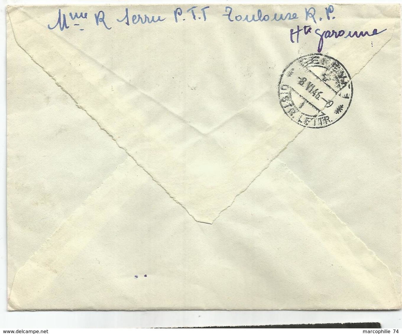 GANDON 4FR GRAVE X2 LETTRE REC TOULOUSE 22.5.1945 POUR SUISSE AU TARIF - 1945-54 Marianne De Gandon