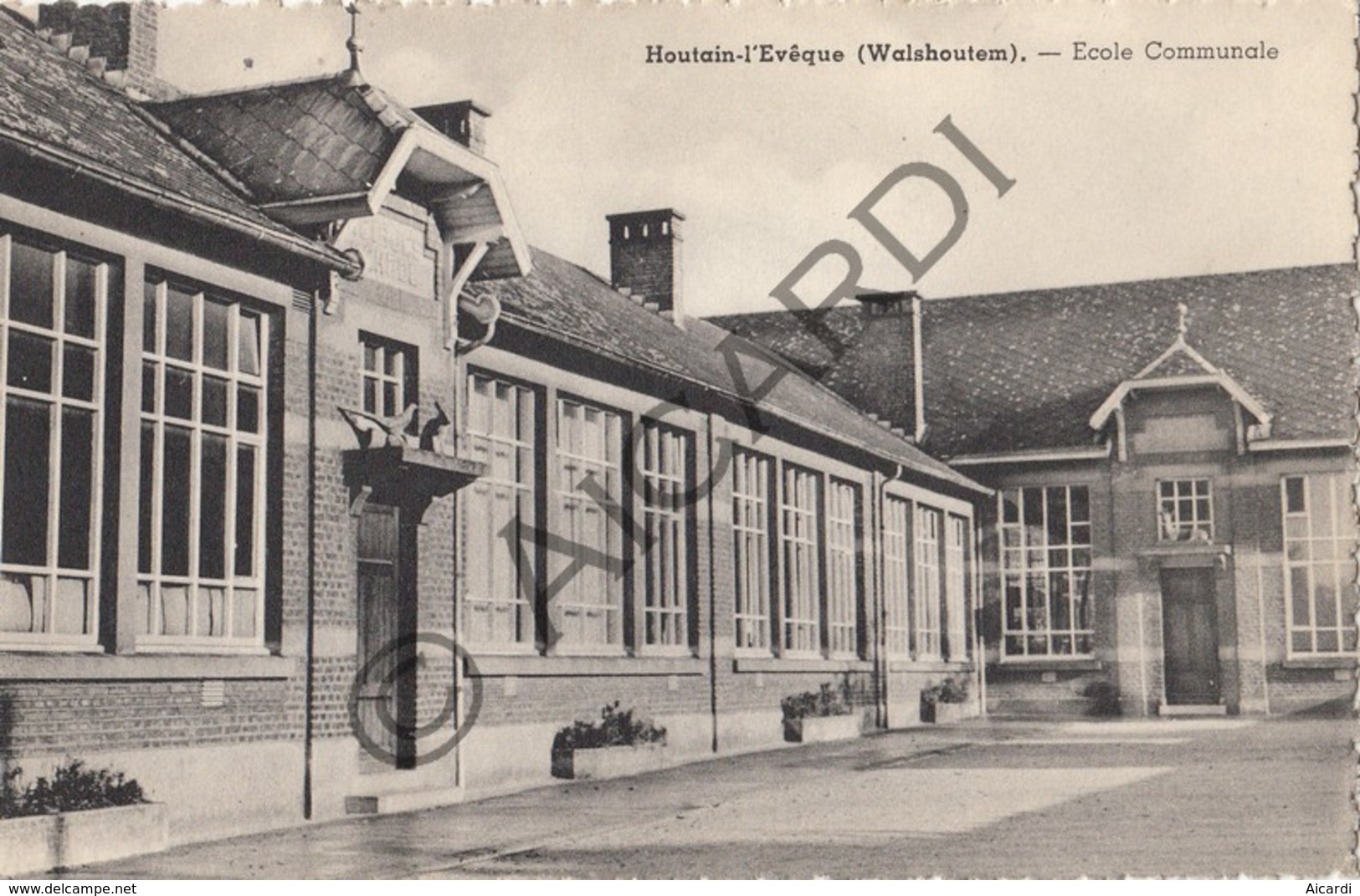 Postkaart-Carte Postale WALSHOUTEM Ecole Comunale   (B430) - Landen