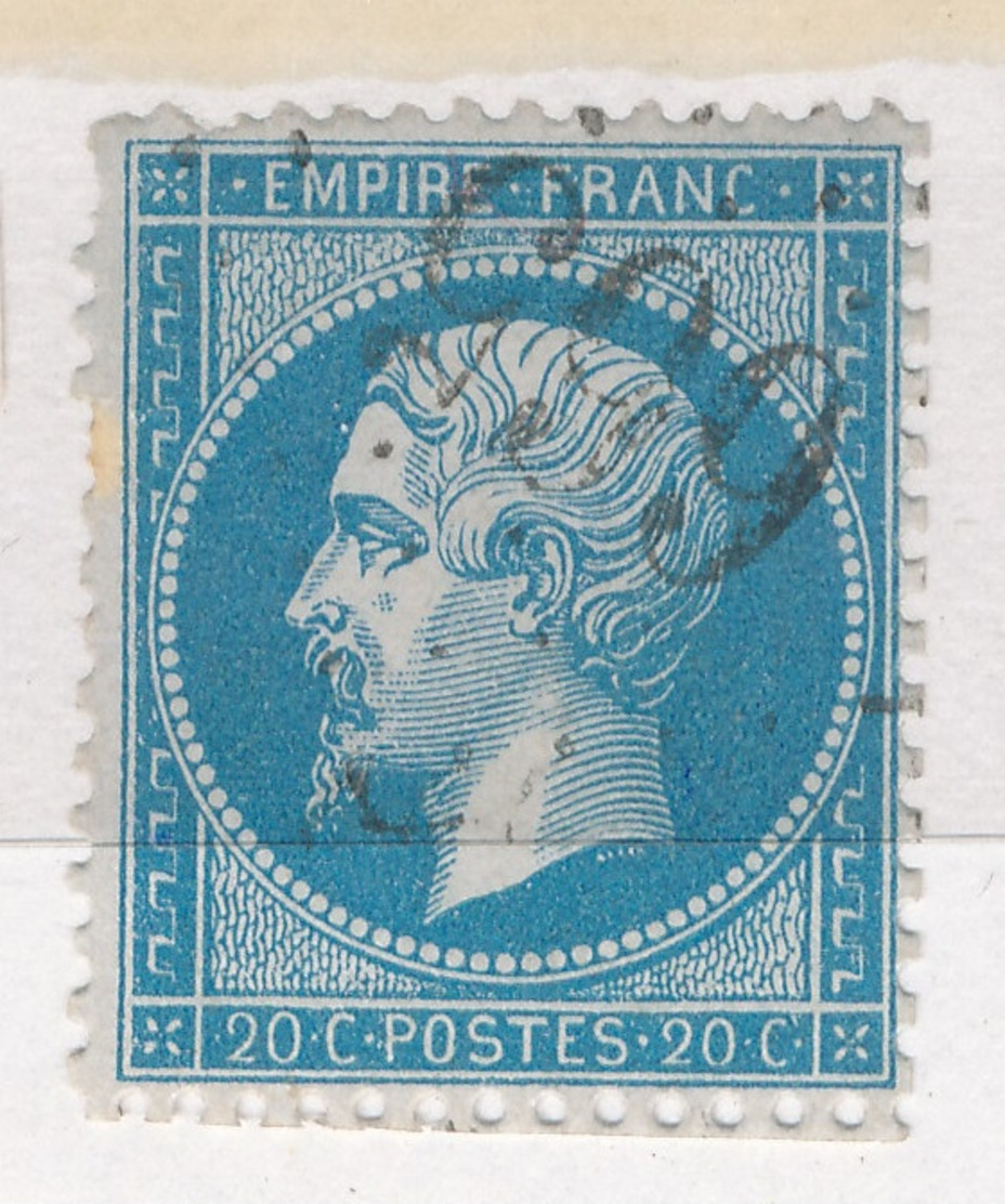 N°22 GRANDS CHIFFRES BIEN FRAPPES. - 1862 Napoléon III