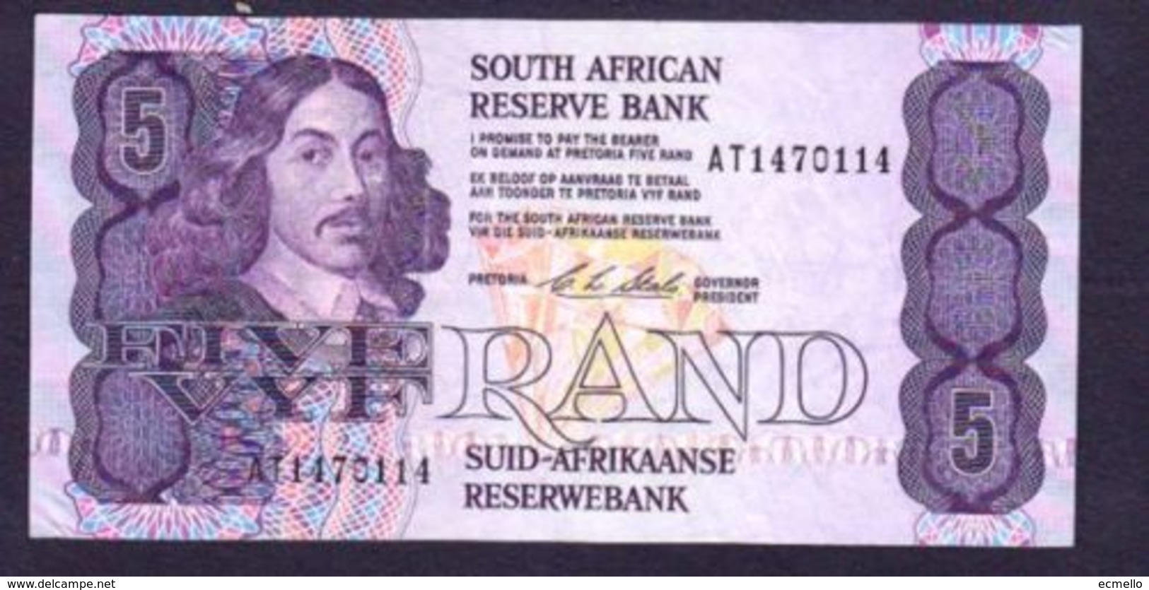 SOUTH AFRICA P119 5 RAND 1990 VF STAHLS - Sudafrica