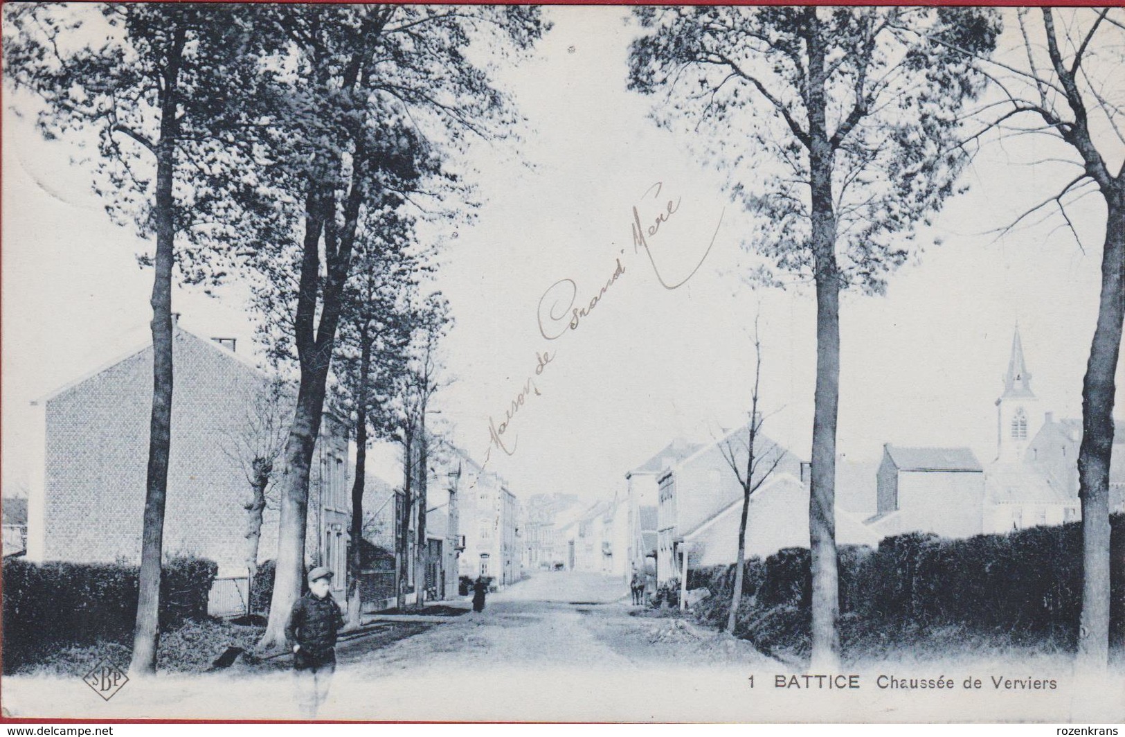 Battice Herve - Chaussee De Verviers CPA Animee 1907 (En Très Bon état) (In Zeer Goede Staat) - Herve