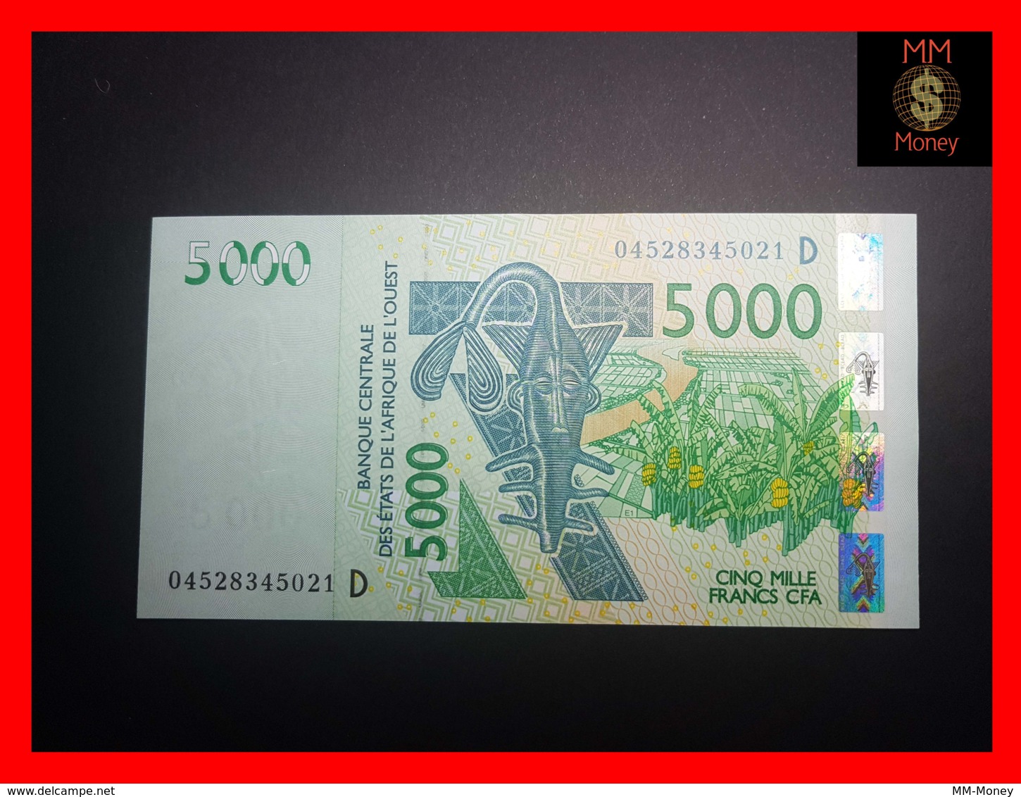 MALI 5000  5.000 Francs  2004  WAS    P. 417 D B   UNC - Mali