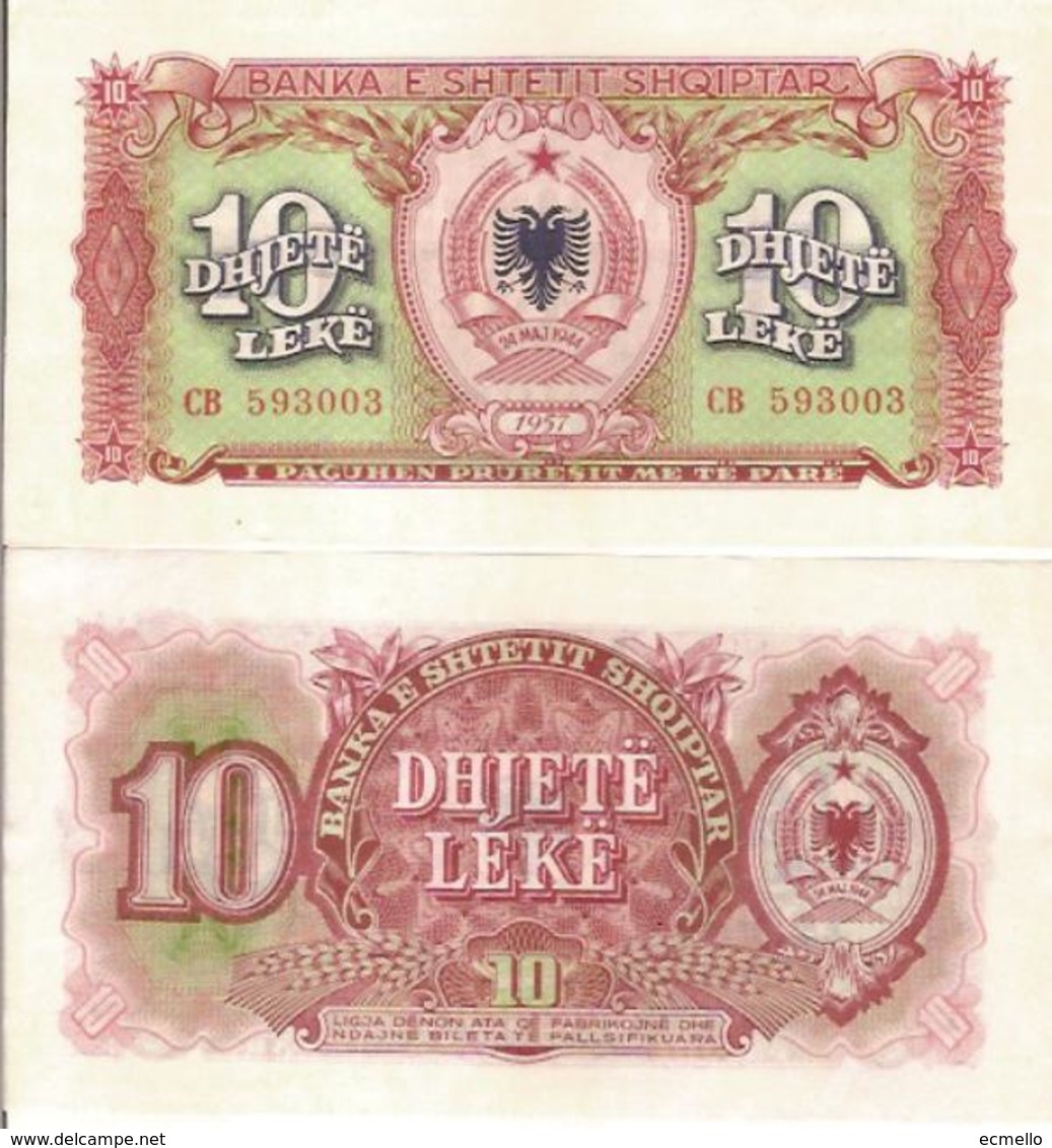 ALBANIA P028 10 LEKE 1957 XF - Albania