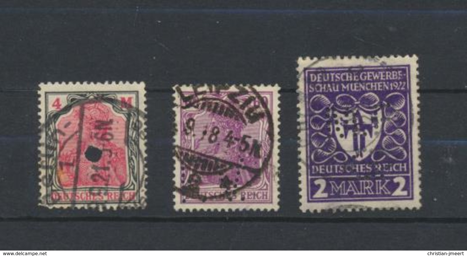 Perforés   Perfins   Reich  - firmenlochung  -lot important de 173 timbres - voir explications