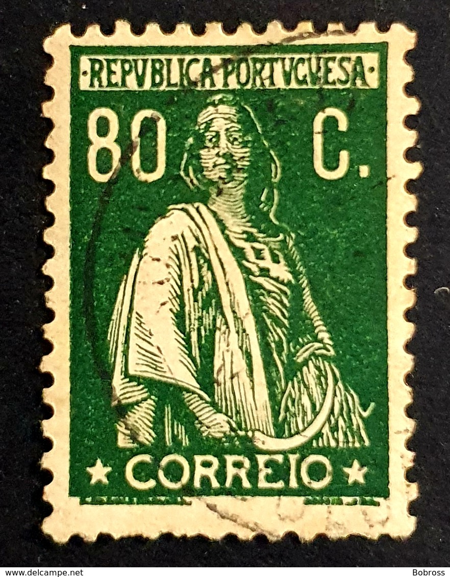 1930-1931 Ceres 80c, Republica Portuguesa, Portugal, *, ** Or Used - Usado