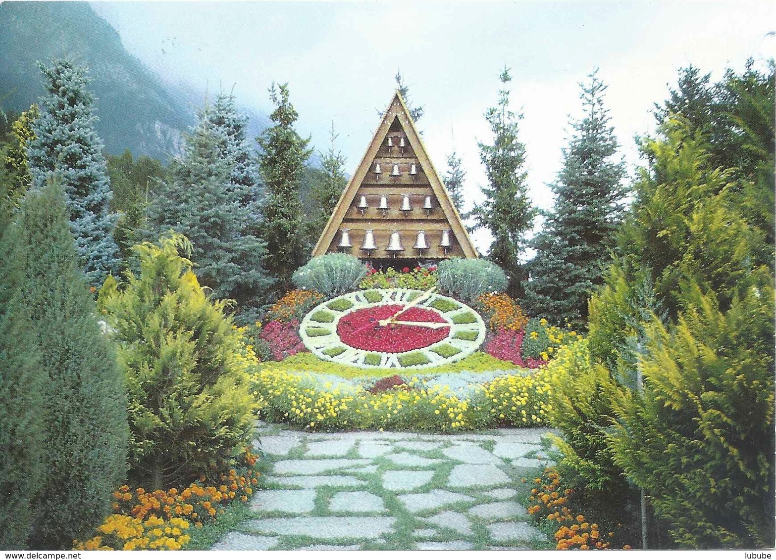 Tamins - Dahlien- Und Herbstblumenschau  (Blumenuhr Mit Glockenspiel)            Ca. 1990 - Tamins