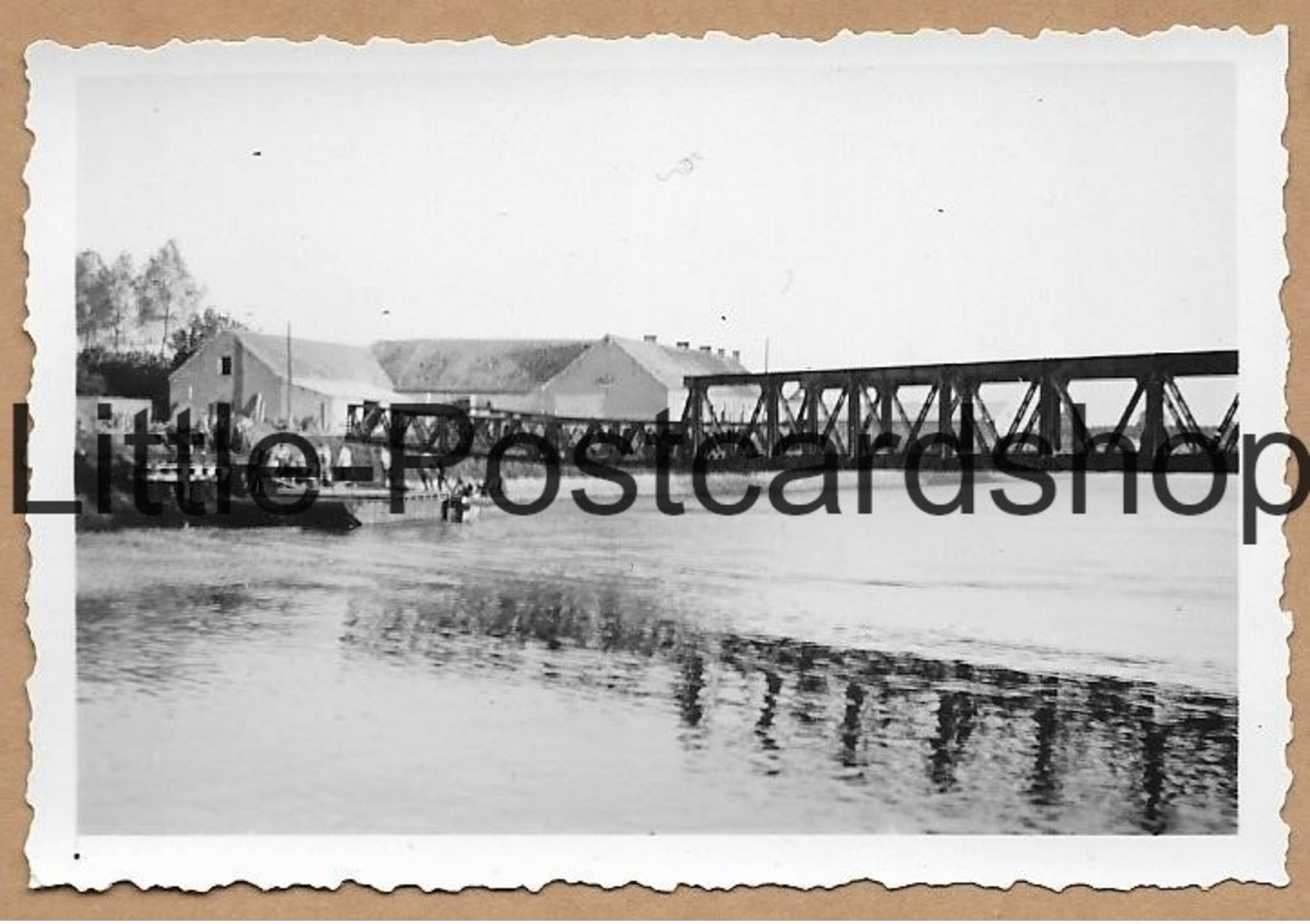 Foto Beeringen Zerstörte Brücke über Den Albert Kanal Kanaal 2. WK Pi. Btl. 50 - Guerre 1939-45