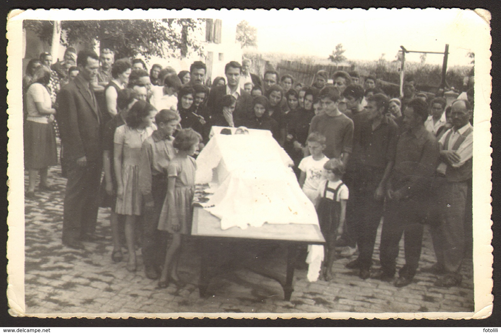 Funeral Dead Man In A Coffin Old Photo 9x14 Cm #30431 - Personnes Anonymes