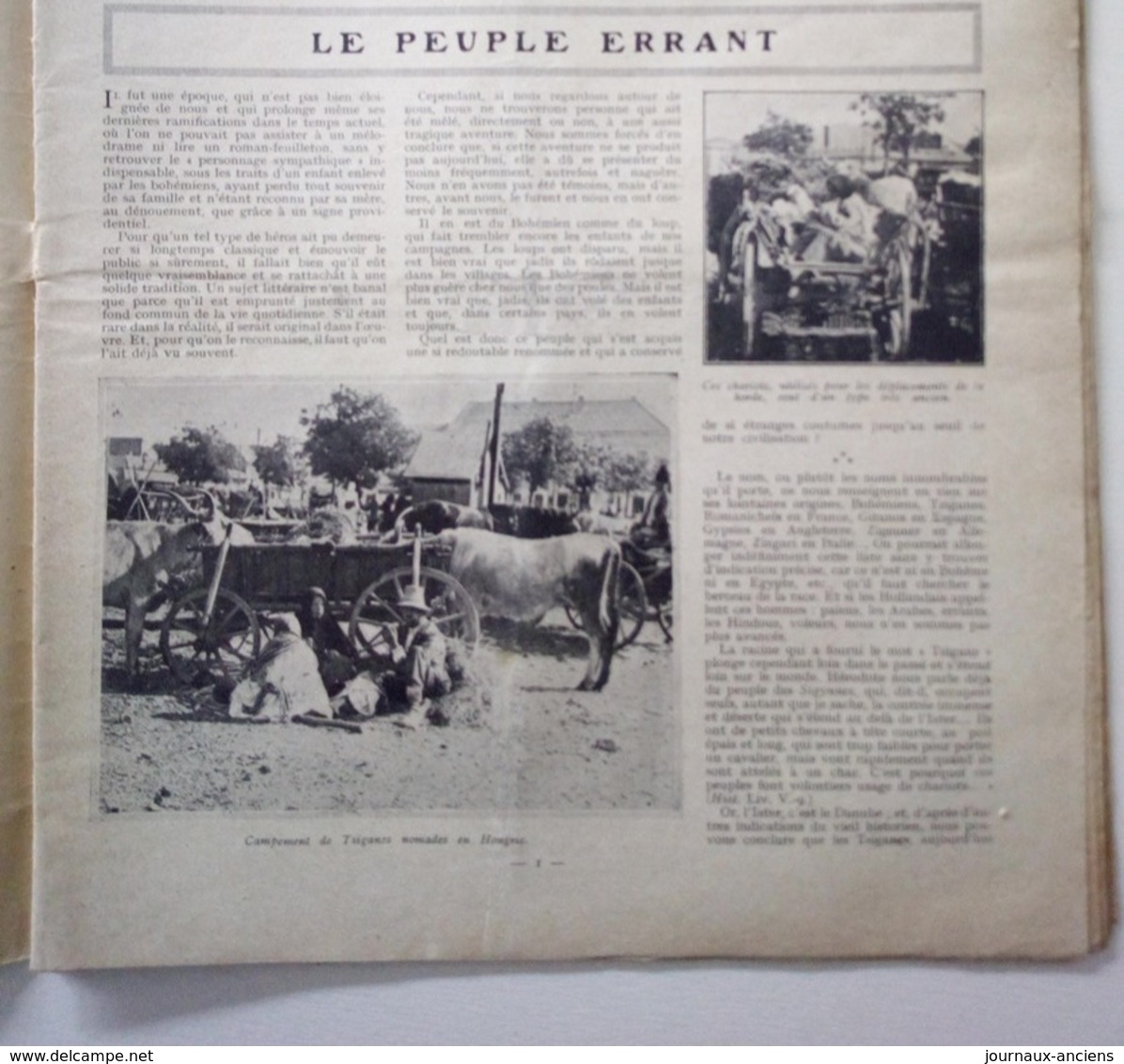 1931 LE PEUPLE ERRANT TSIGANES - HOLLANDES LES OEUFS - JAPON MONUMENTS RELIGIEUX - CATASTROPHES MINIERES AIX LA CHAPELLE - 1900 - 1949