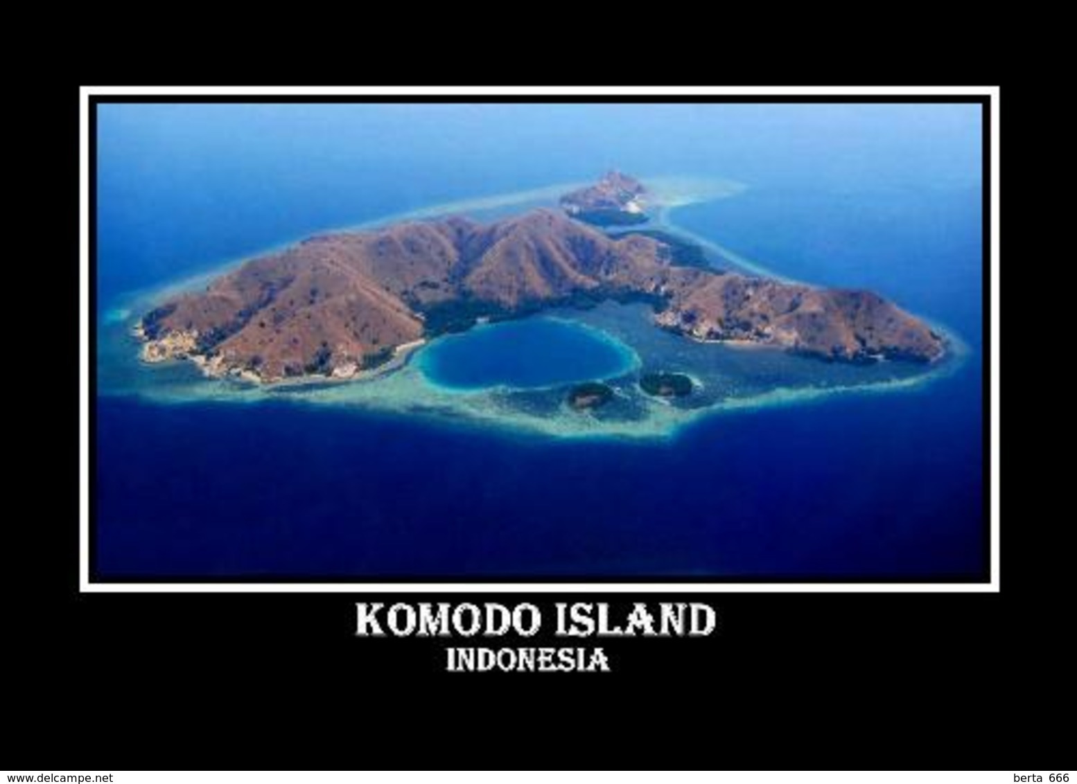 Indonesia Komodo Island Aerial View UNESCO New Postcard Indonesien AK - Indonesien