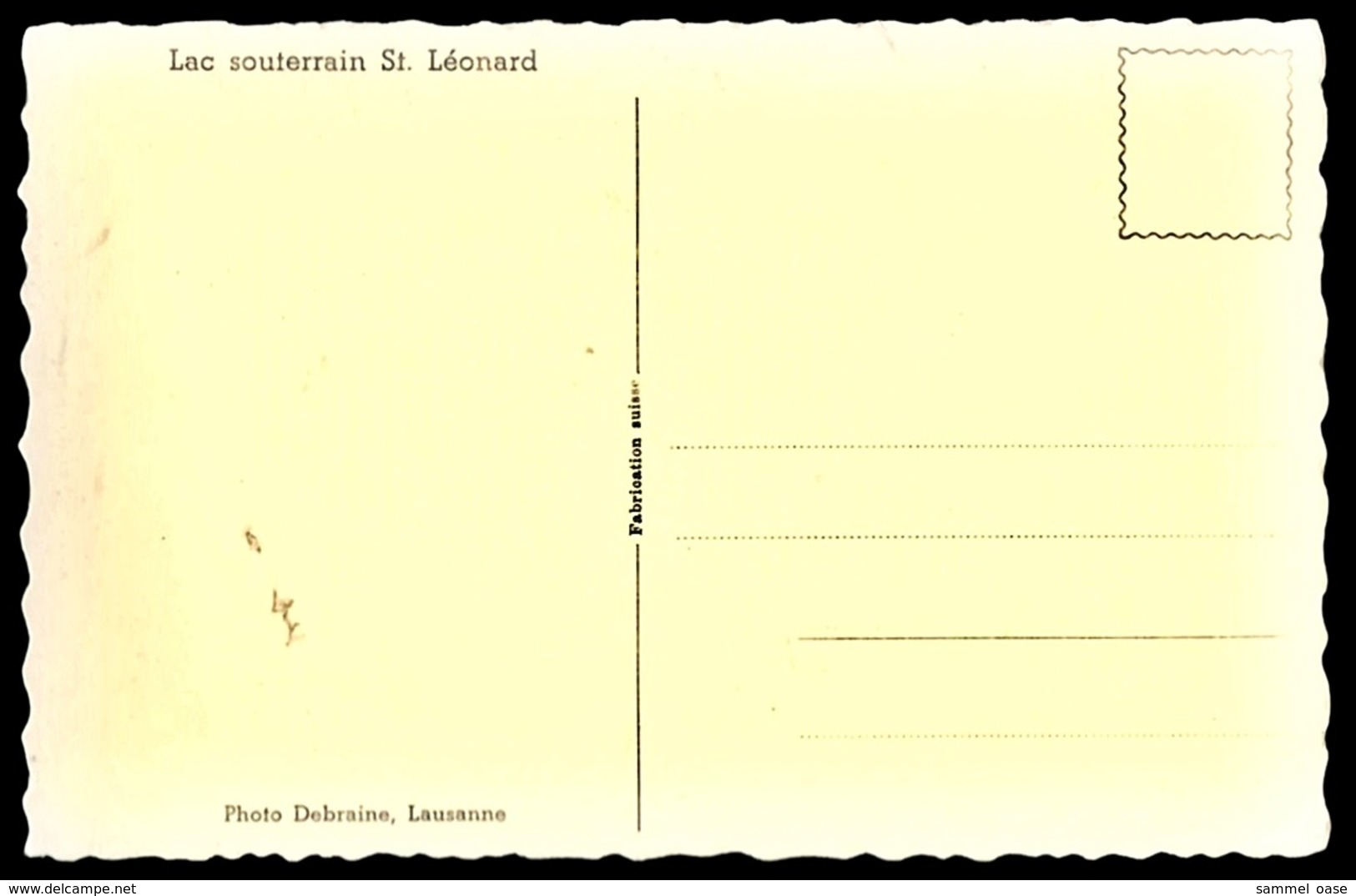 Lac Souterrain St. Leonard  -  Ansichtskarte Ca. 1960    (12599) - Saint-Léonard