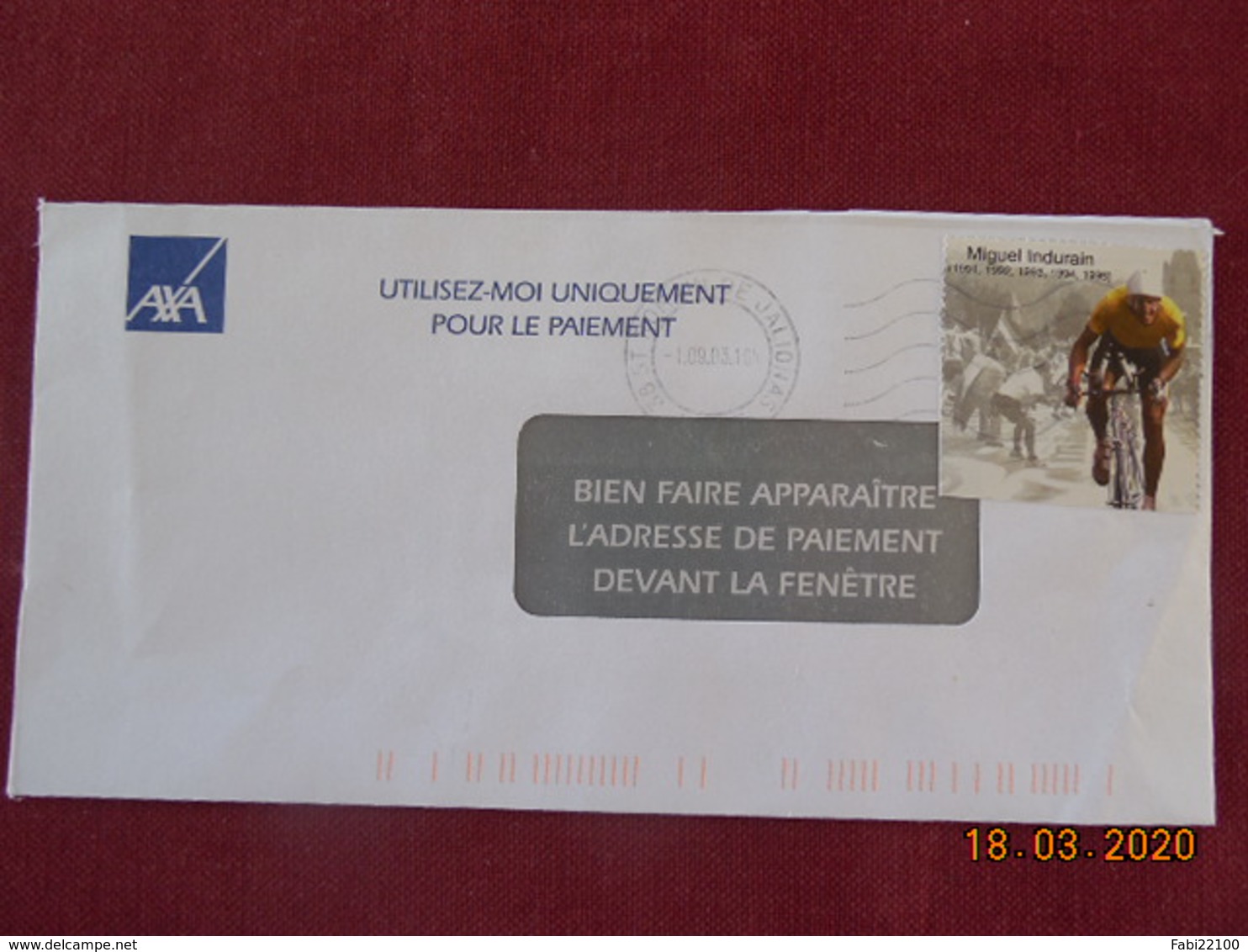 Lettre Ayant Circulé Avec Une Vignette Sans Valeur D'affranchissement. - Covers & Documents