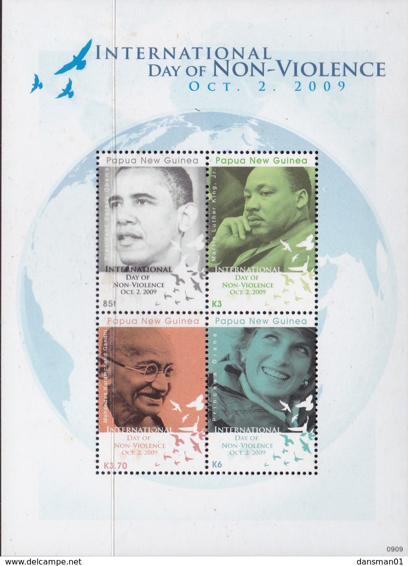 Papua New Guinea 2009 Non-Violence Day Sc 1405 Mint Never Hinged - Papua New Guinea