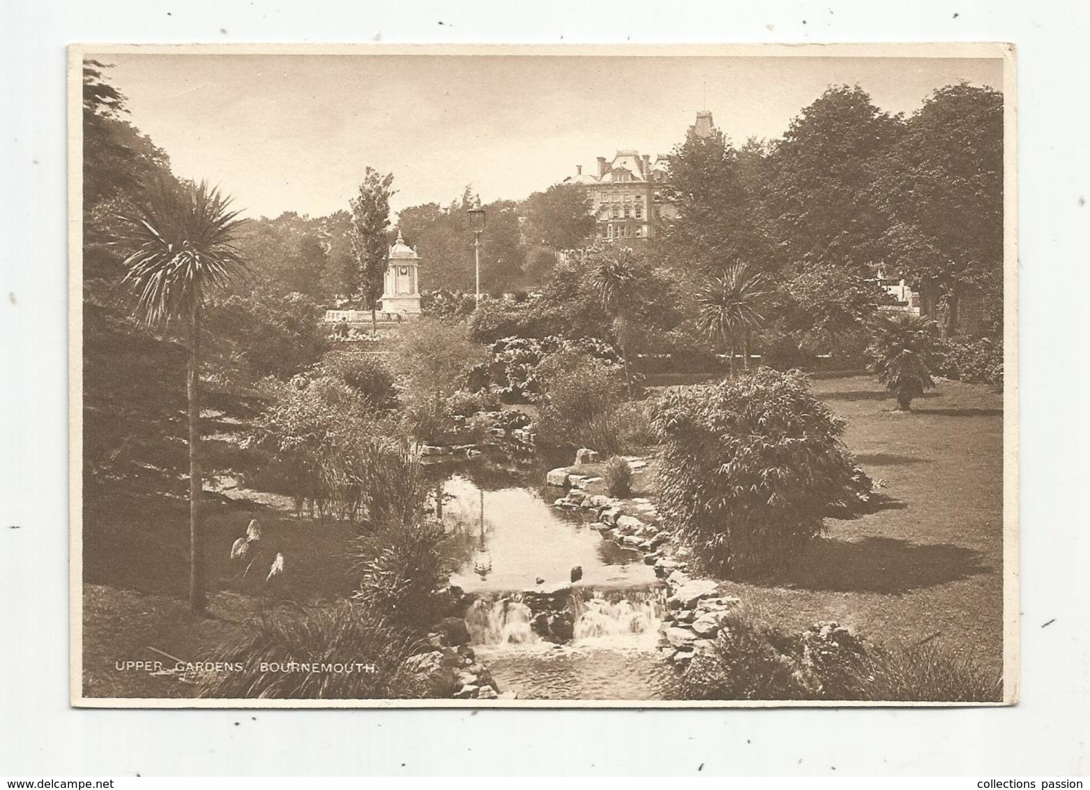 Cp, Angleterre , BOURNEMOUTH , UPPER GARDENS , Vierge - Bournemouth (desde 1972)