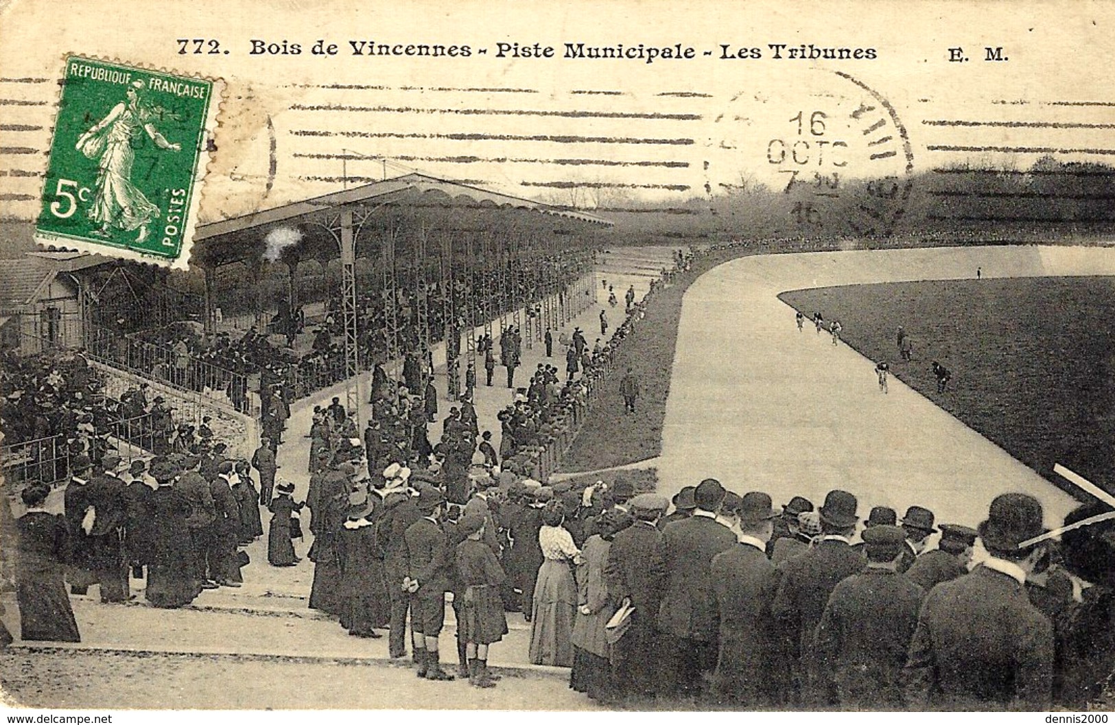 272- Bois De Vincennes ( Paris 12ème )Piste Municipale -les Tribunes -ed. E. M . - Bergsteigen