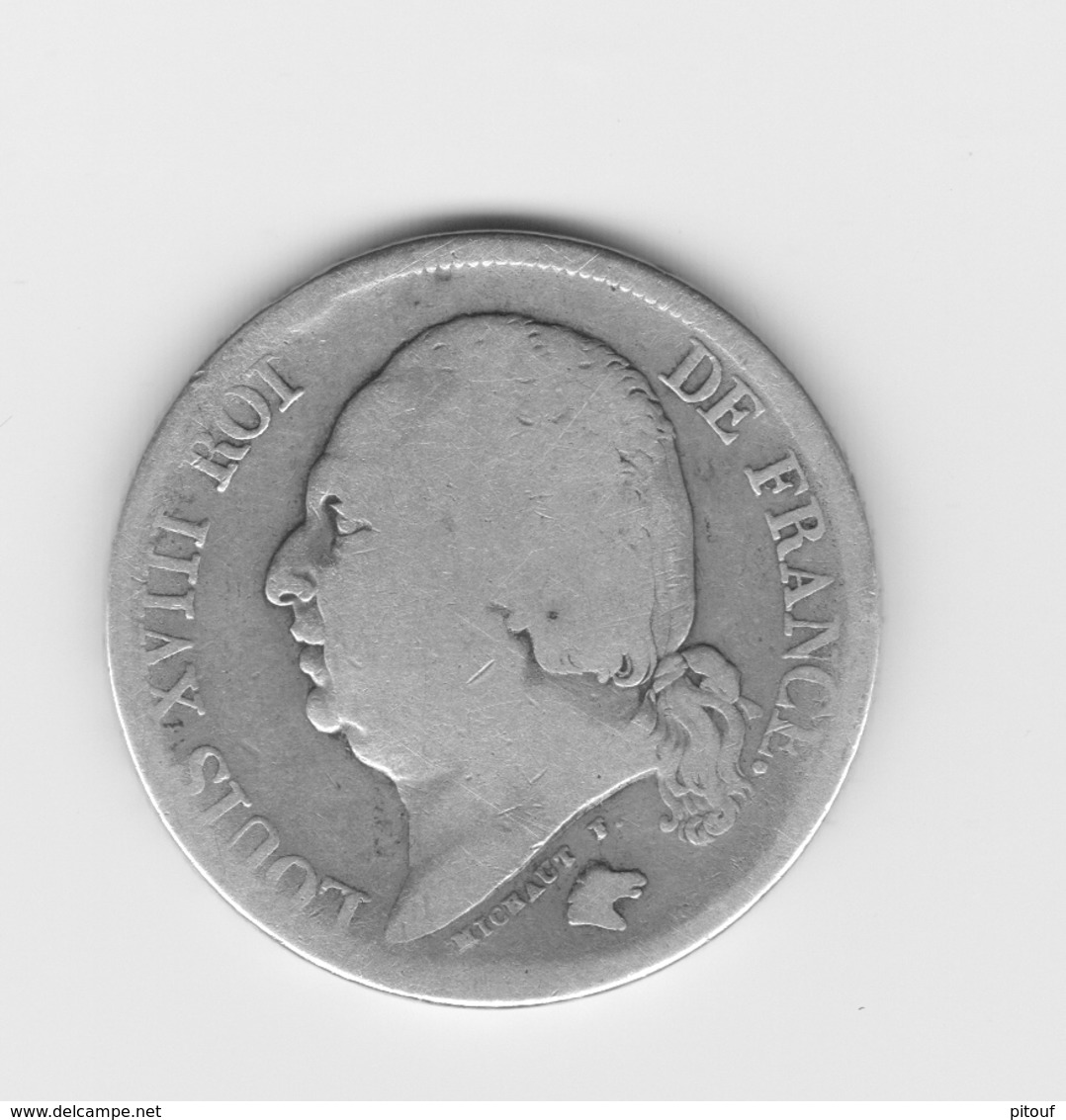 2 Francs 1823 A Louis XVIII  TB - 2 Francs