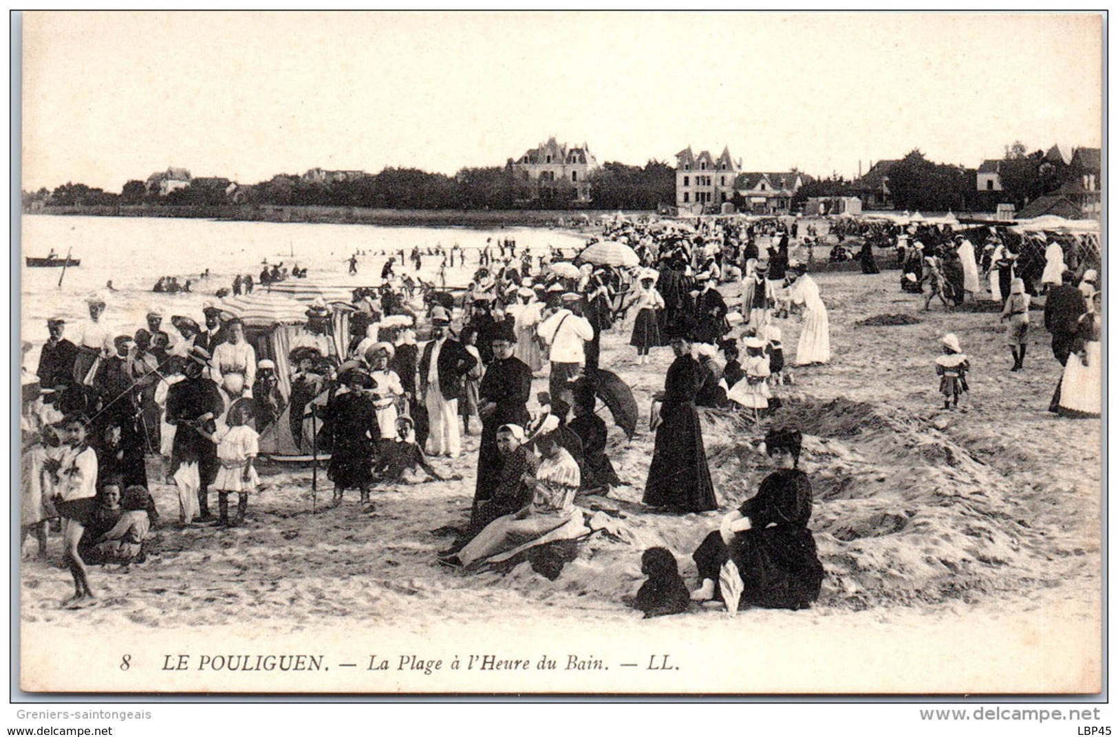 44 LE POULIGUEN - La Plage à L'heure Du Bains - - Le Pouliguen