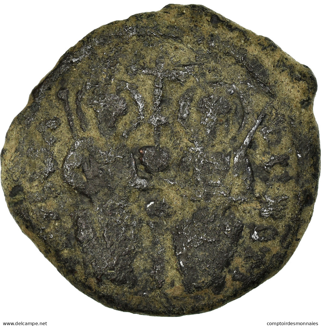 Monnaie, Justin II, Follis, 571-572, Antioche, TB, Cuivre, Sear:379 - Byzantinische Münzen