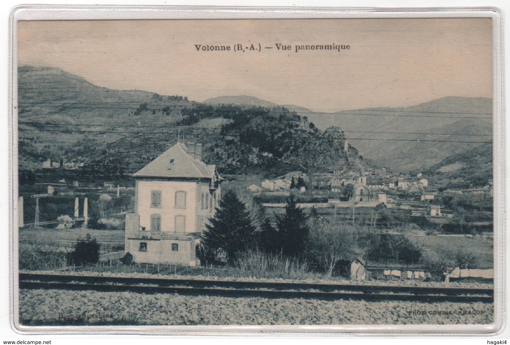 CPA 04 : VOLONNE (B.-A.) - Vue Panoramique - Ed. Bernard, Tabac - Combier à Macon - Other & Unclassified