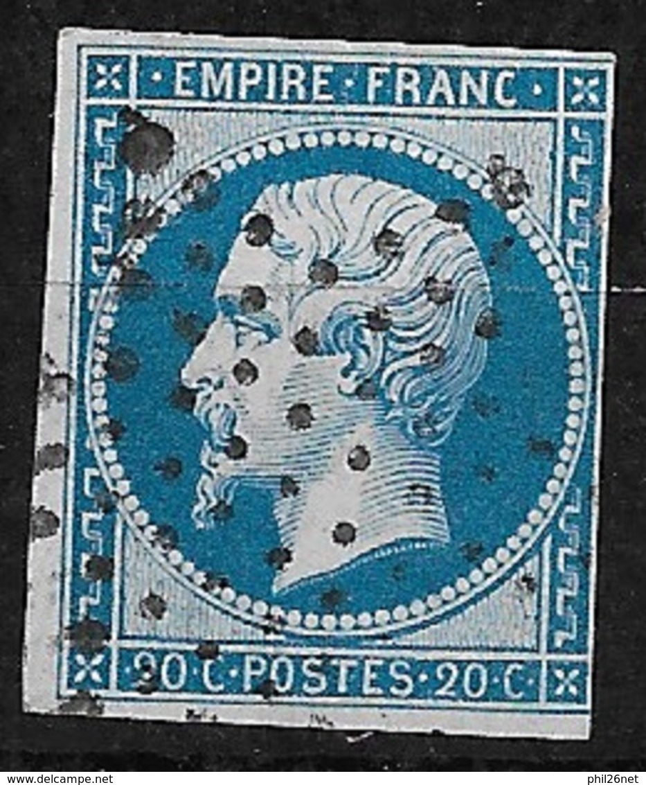 France N° 14A      Oblitéré B/TB  étoile De Paris           ..  - 1853-1860 Napoléon III