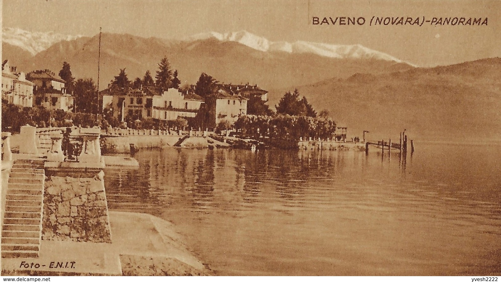 Italie 1935. 2 Entiers Postaux Envoyés à L'étranger. 2 Tirages. Baveno, Alpes, Montagnes, Verbano-Cusio-Ossola - Montagnes