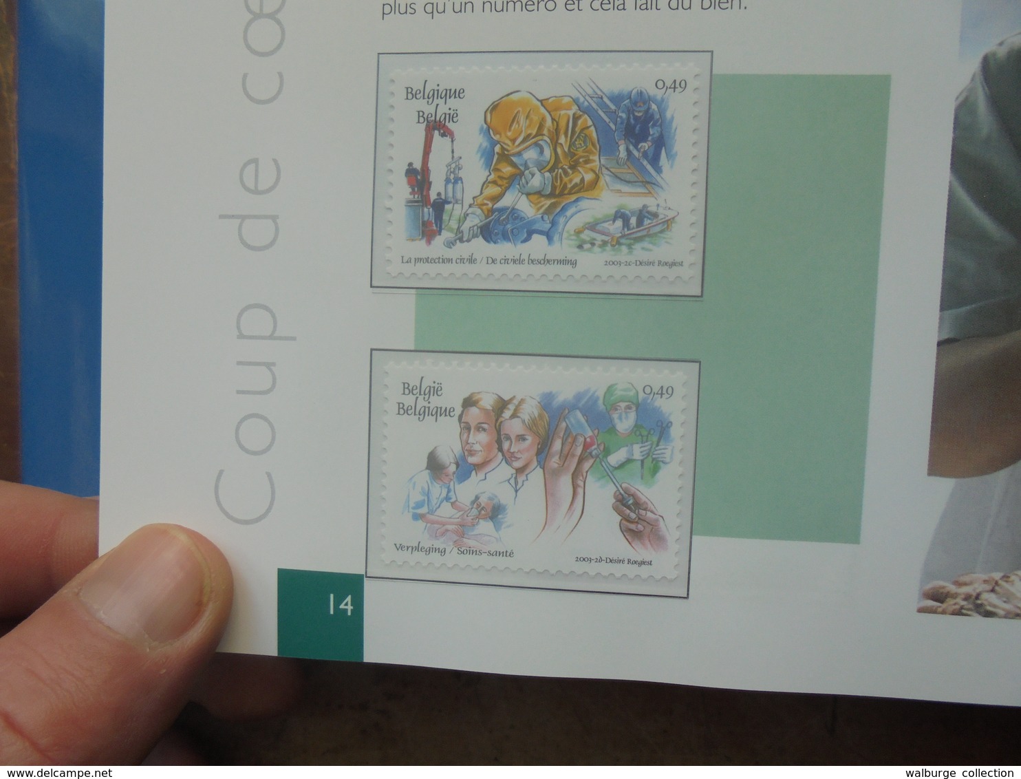 BELGIQUE NEUVE 2003-LE LIVRE DE L'ANNEE AVEC TIMBRES  (650 grammes)