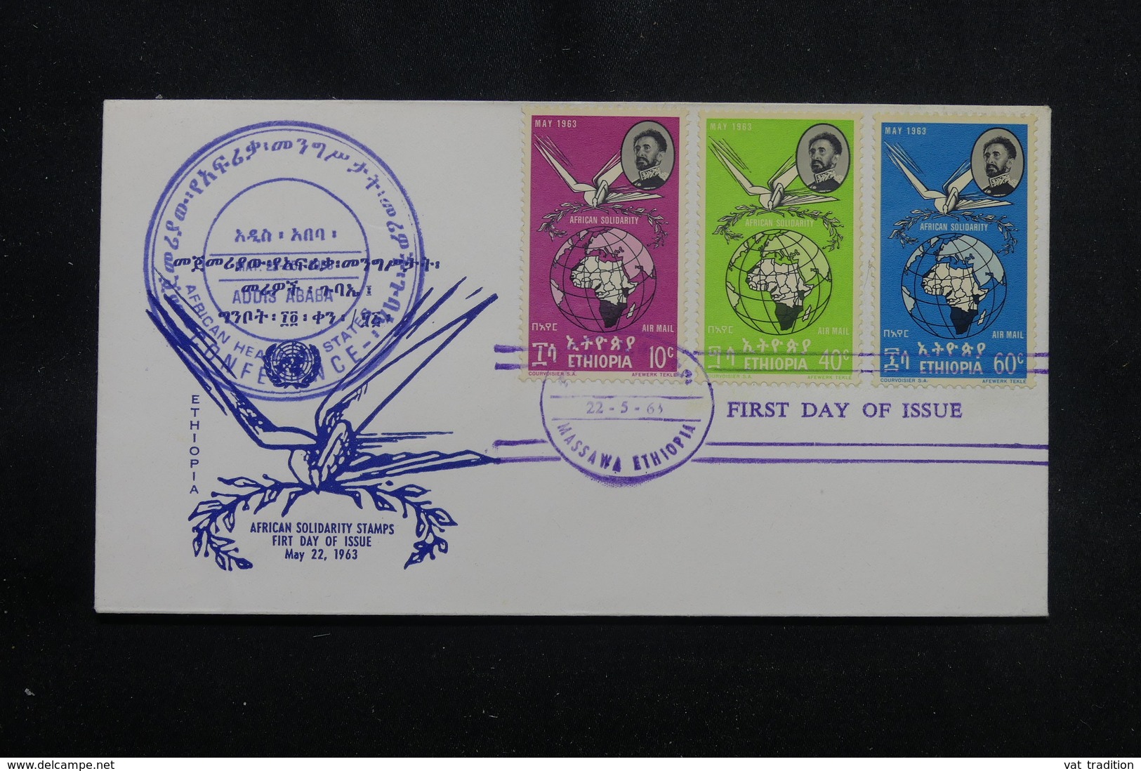 ETHIOPIE - Enveloppe FDC En 1963 - L 56324 - Ethiopia