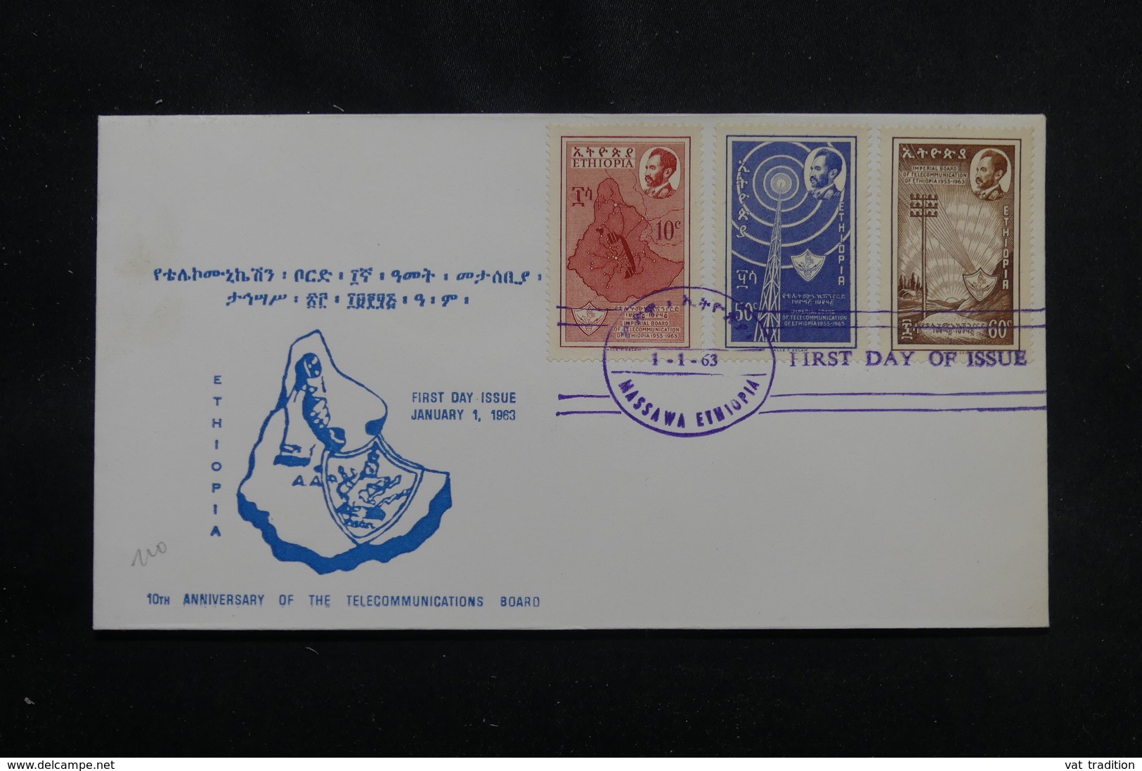 ETHIOPIE - Enveloppe FDC En 1963 - L 56325 - Ethiopie