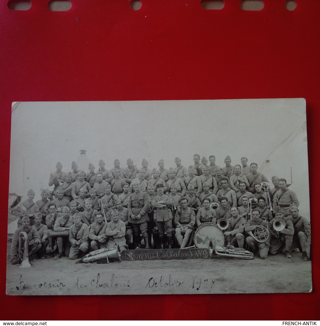 CARTE PHOTO CAMP DE CHALONS 1928 - Camp De Châlons - Mourmelon